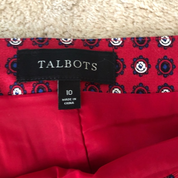 Talbots Red White and Blue Skirt Size 10 - Picture 3 of 6
